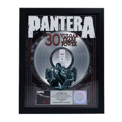 Vulgar Display of Power 30th Anniversary Personalized Platinum Plaque